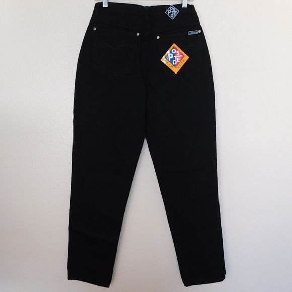 Women's Vintage 90s Posted Jeans Slim Size 11 31x34 Black 932037L NWT Tags New - Picture 4 of 13